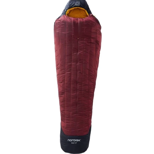 Спальний мішок Nordisk Oscar -10° Mummy Large Rio Red/Mustard Yellow/Black бордовий/жовтий (032.0001)