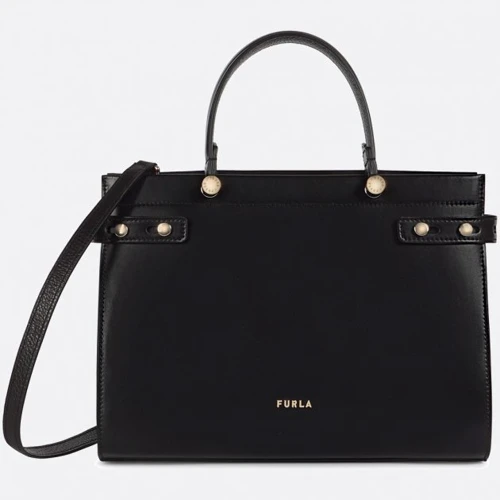 Женская сумка тоут Furla Lady M Tote черная (BAWC01LA.0029O6000)