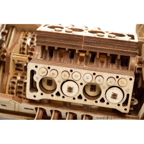 Механічний 3D пазл UGEARS "Спорткар U-9 Гран-прі" (70044) фото 12