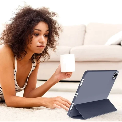 Аксессуар для iPad BeCover Tri Fold Soft TPU Silicone Purple for iPad Pro 12.9 (2020-2022) (711739): Материал полиуретан