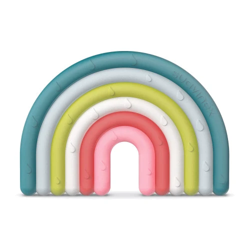 Прорезыватель Suavinex силиконовый с пузырьками STEP 1/мультиколор (401432)