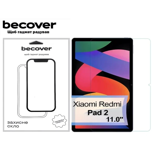 Аксессуар для планшетных ПК BeCover Tempered Glass for Xiaomi Redmi Pad 2 (713570)