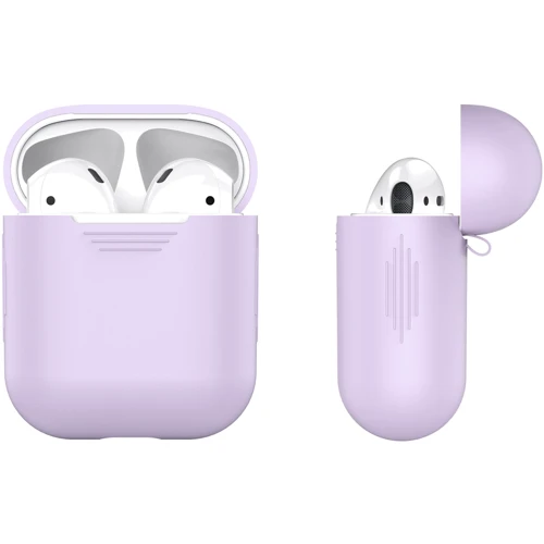 Чохол для навушників AhaStyle Silicone Case Lavender (X0024LOD57) for Apple AirPods 2 2019: Cумісність AirPods 2 2019