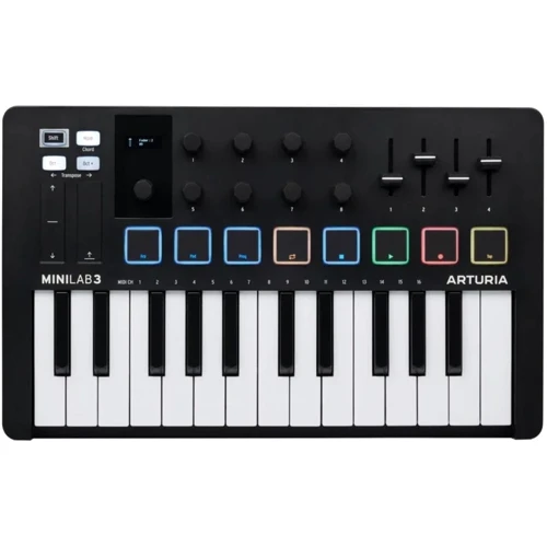 MIDI-клавіатура Arturia MiniLab 3 Black Edition