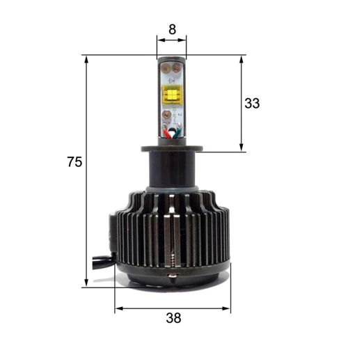 LED лампа Sho-Me G1.1 H3 6000K 30W (2шт.): Головной свет Противотуманная, Ближний свет