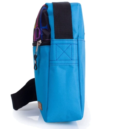 Жіноча сумка планшет DNK Leather бірюзова (DNK-Urban-bag-col.22): Застібка Блискавка