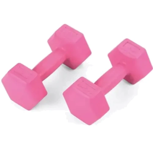 Гантель Hop-Sport Gymtek 2х1 кг розовый