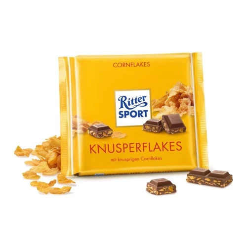 Шоколад Ritter Sport Knusperflakes 100 г (DL13903): Вес, г 100
