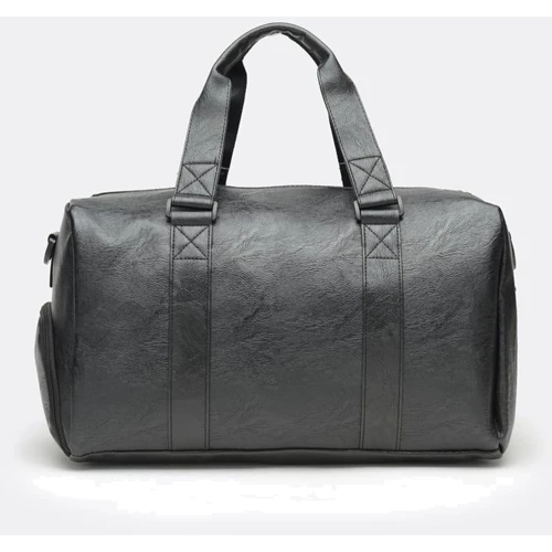 Чоловіча дорожня сумка Monsen чорна (C1js528-black): Фактура матова, Зерниста