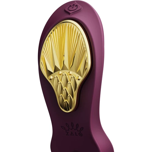 Смартвибратор в трусики Zalo - AYA Velvet Purple, насадка и пульт ДУ