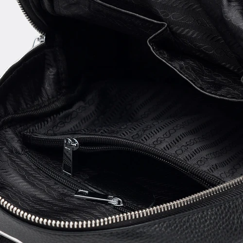Женский рюкзак Borsa Leather черный (K12045-black): Пол Женский