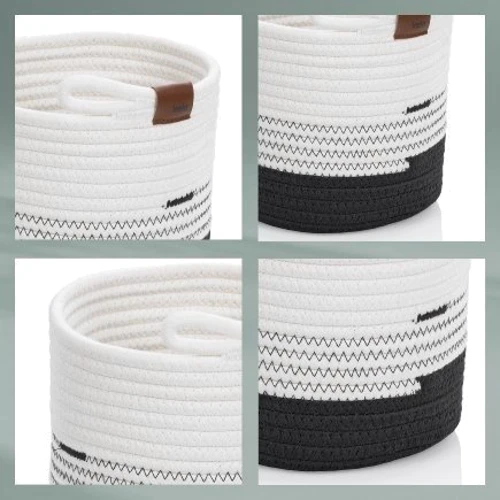 Корзина KELA Hedda черно-белый 25х12 см (24457)