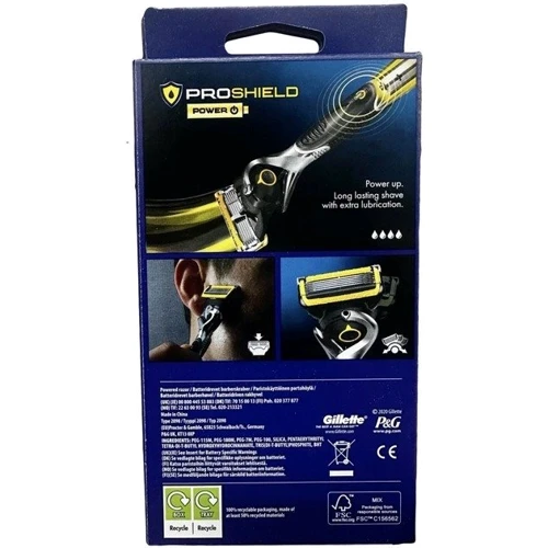 Gillette Fusion Proshield Power Станок для бритья с 1 сменной касетой: Вид Бритвенные станки