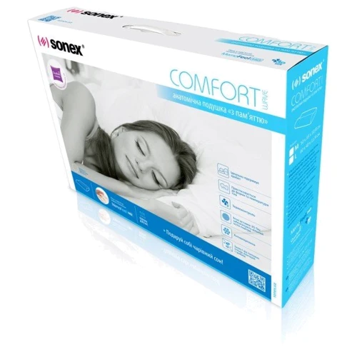Подушка Sonex Comfort M 60x43x10 см белая (SO102067): Размер, см 43х60