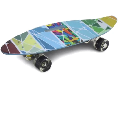 Пенни борд с ручкой Mic Best board разноцветный C32040