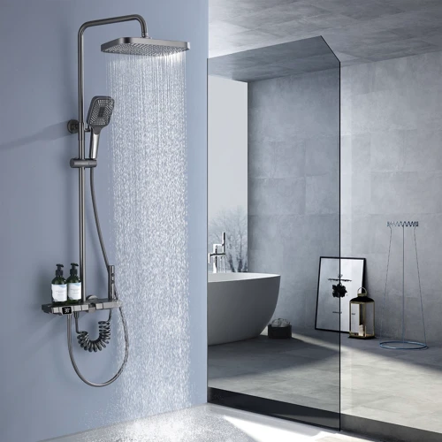 Душевая система Lefton Lefton Thermostatic Shower System with Temperature Display and 4 Water Outlet Modes-SST2203 Grey фото 7