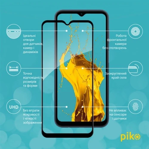 Аксессуар для смартфона Piko Tempered Glass Full Glue Black for Samsung M146 Galaxy M14 5G: Совместимость Samsung M146 Galaxy M14 5G