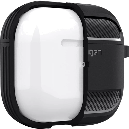 Чехол для наушников Spigen Rugged Armor Matte Black (ASD01978) for Apple AirPods 3 фото 7