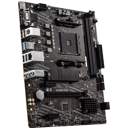 MSI A520M PRO: Оперативная память 2xDDR4 4600 МГц, до 64 ГБ
