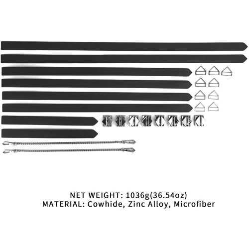 Набор из 8 ремней для связывания LOCKINK 8-Bondage-Straps Restraint Set - Black