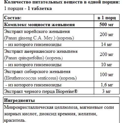 Olimp Gold Ginseng Complex 30 caps: Пол Унисекс