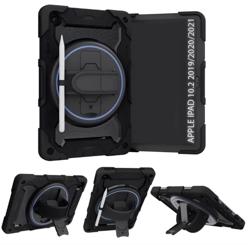 Аксессуар для iPad BeCover Armored Shockproof Case Horizontal Handle Black for iPad 10.2 2019-2021/iPad Air 2019/Pro 10.5 (712150)