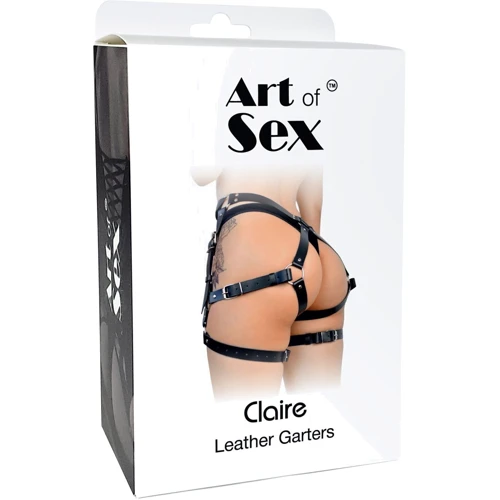 Гартеры Art of Sex - Claire (XS-М, красный)