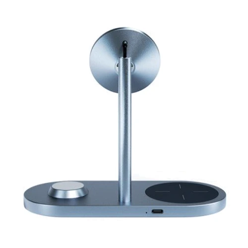 Зарядний пристрій WIWU Wireless Charger Stand Power Air X23 15W Gray for iPhone 16 I 15 I 14 I 13 I 12 series, Apple Watch and Apple AirPods: Тип бездротове