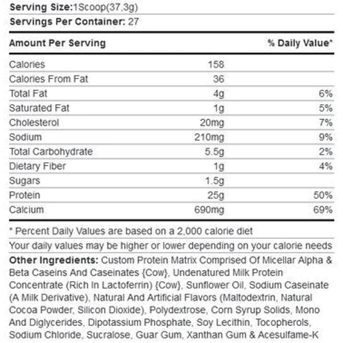 Протеин SAN Casein Fusion 1000 g /27 servings/ Vanilla pudding: Вид Казеины