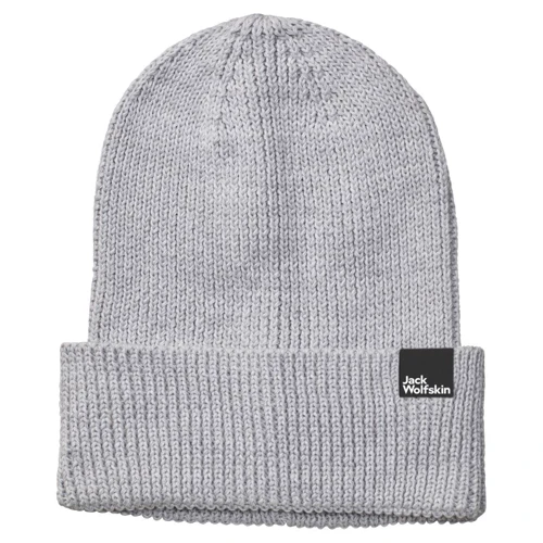 Шапка Jack Wolfskin Essential Beanie светло-серая (1910881_6110)