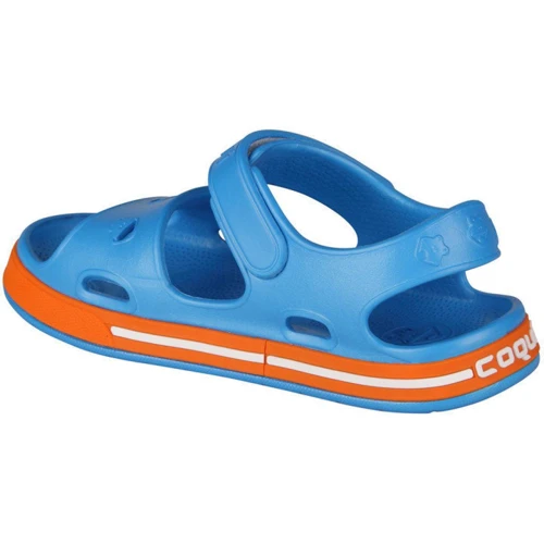 Сандалии Coqui 8852 Sea blue/Dk. oran 34-35 голубые: Тип Сандалии
