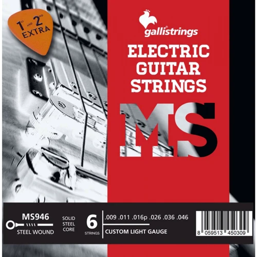 Струна для гитар Струны для электрогитары Gallistrings MS946 CUSTOM LIGHT