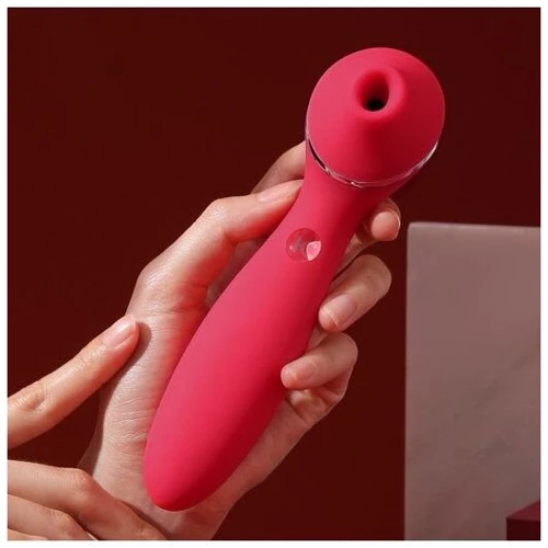 Вакуумный вибратор KisToy Polly Plus Red