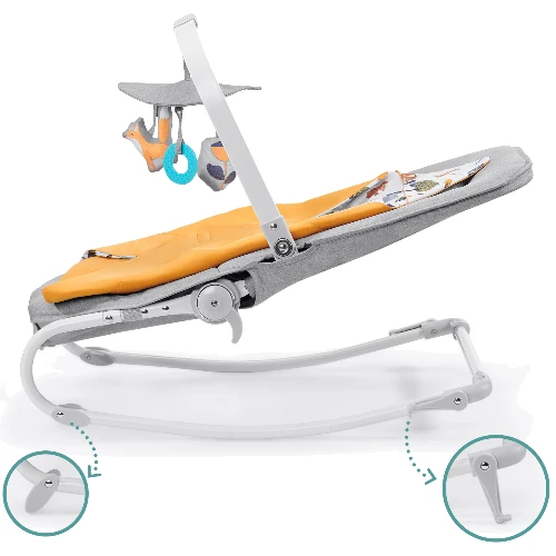 Шезлонг-качалка Kinderkraft Felio 2020 Forest Yellow (KKBFELOYEL000N): Конструкция опоры без колесиков