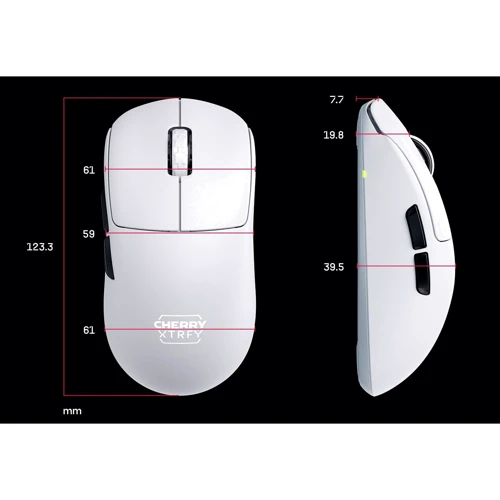 Мишка Xtrfy M68 Pro 8K Wireless White (CX-M68W-PRO-WHITE): Кількість кнопок 5