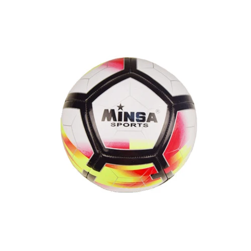 М'яч для гри Minsa E31270 футбольний (Червоно-жовтий)