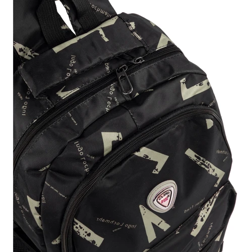Чоловік рюкзак Valiria Fashion чорний (3DETBH7001-12): Матеріал Текстиль