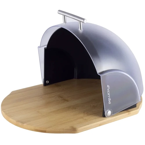 Хлебница Kamille 36.5 х 26.5 х 19 см черная (KM-1100-BK)