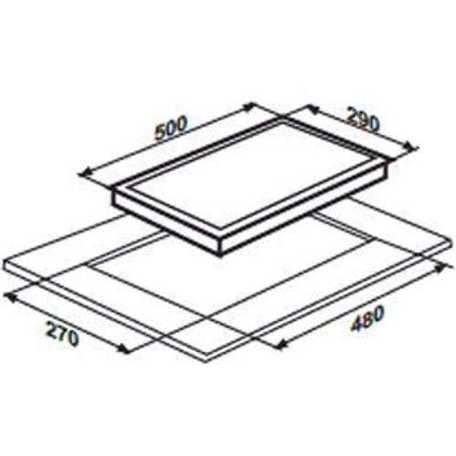 Варочная поверхность газовая Liberty PG3021BS-CCI (456): Расположение панели спереди