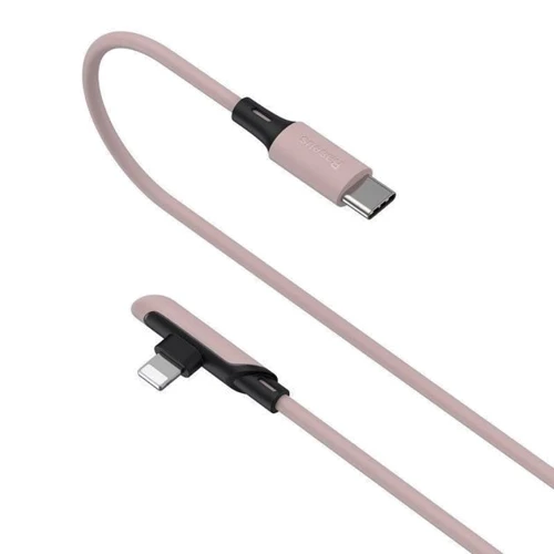 Кабель Baseus Cable USB-C to Lightning Colorful Elbow 18W 1.2m Pink (CATLDC-A04): Длина 1.2 м