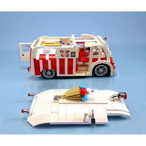 Конструктор XINGBAO XB-08004 MOC Фургон с мороженым, 1000 элемента