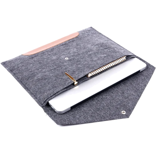 Gmakin Cover Envelope Felt Brown/Dark Grey (GM11-15) for MacBook Pro 15/Pro 16: Тип чехла чехол-папка