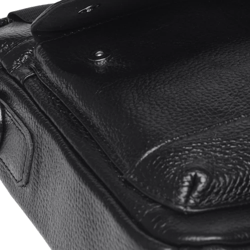 Чоловіча сумка планшет Keizer чорна (K18860-black): Застібка Блискавка