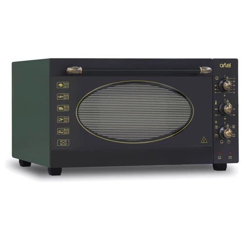 Электродуховка настольная Artel MD 4218 L Retro Black: Размеры 34x59x47 см