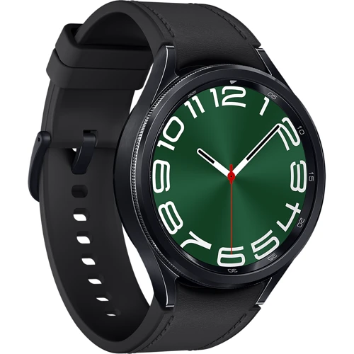 Смарт-годинник Samsung Galaxy Watch 6 Classic 47мм LTE Black з Hybrid Eco-Leather Black Band (SM-R965FZKA) (UA): Матеріал корпуса нержавеющая сталь
