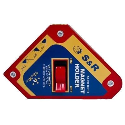 Магнитный держатель S&R Power 13 кг углы 45°, 90°, 135°, с переключателем On/Off (290103110) фото 1