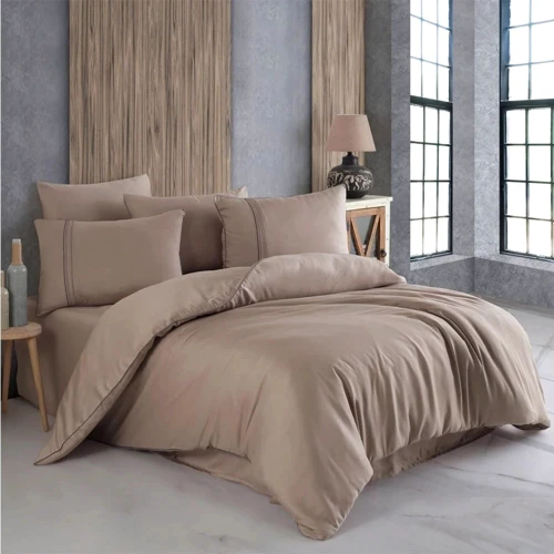 Комплект постільної білизни HOBBY Silk Modal шовк-модал Євро Капучіно (606556_2,0)