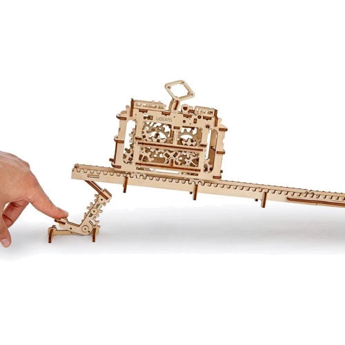 Механічний 3D пазл UGEARS "Трамвай з рейками" (70008): Вид наука і техніка