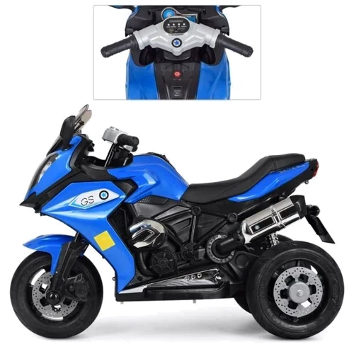 Детский электромотоцикл 3 колесный Bambi Racer BMW синий (M 3913EL-4): Рекомендуемый возраст от 3 лет до 8 лет