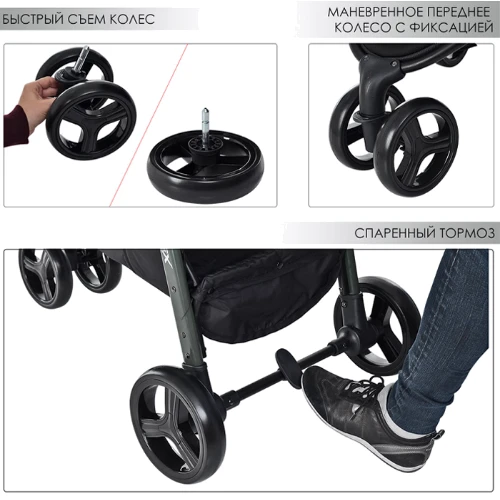Прогулочная коляска El Camino X3 Gray (ME 1025) фото 7